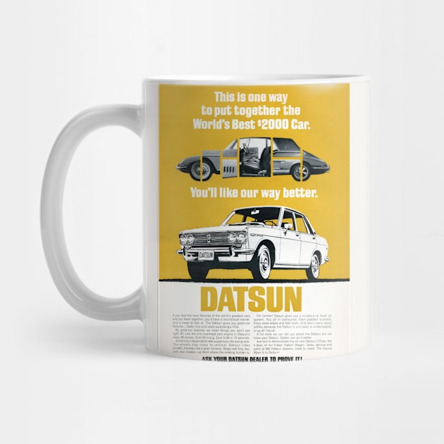 Vintage Car Ad 1969 Datsun 510 by Antiquated Art